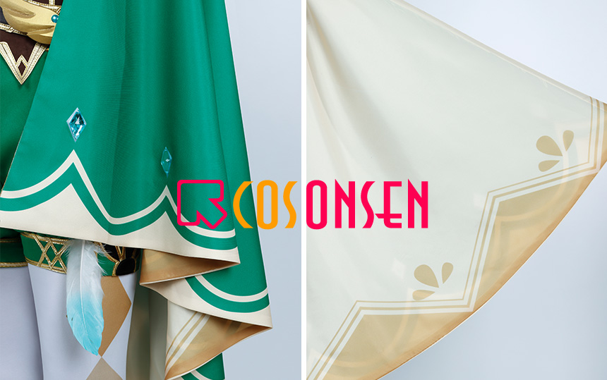 Cosonsen Genshin Impact Venti Cosplay Costume Archons Fancy Outfit Custom Made