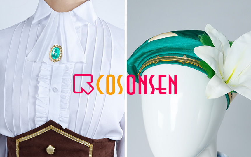 Cosonsen Genshin Impact Venti Cosplay Costume Archons Fancy Outfit Custom Made