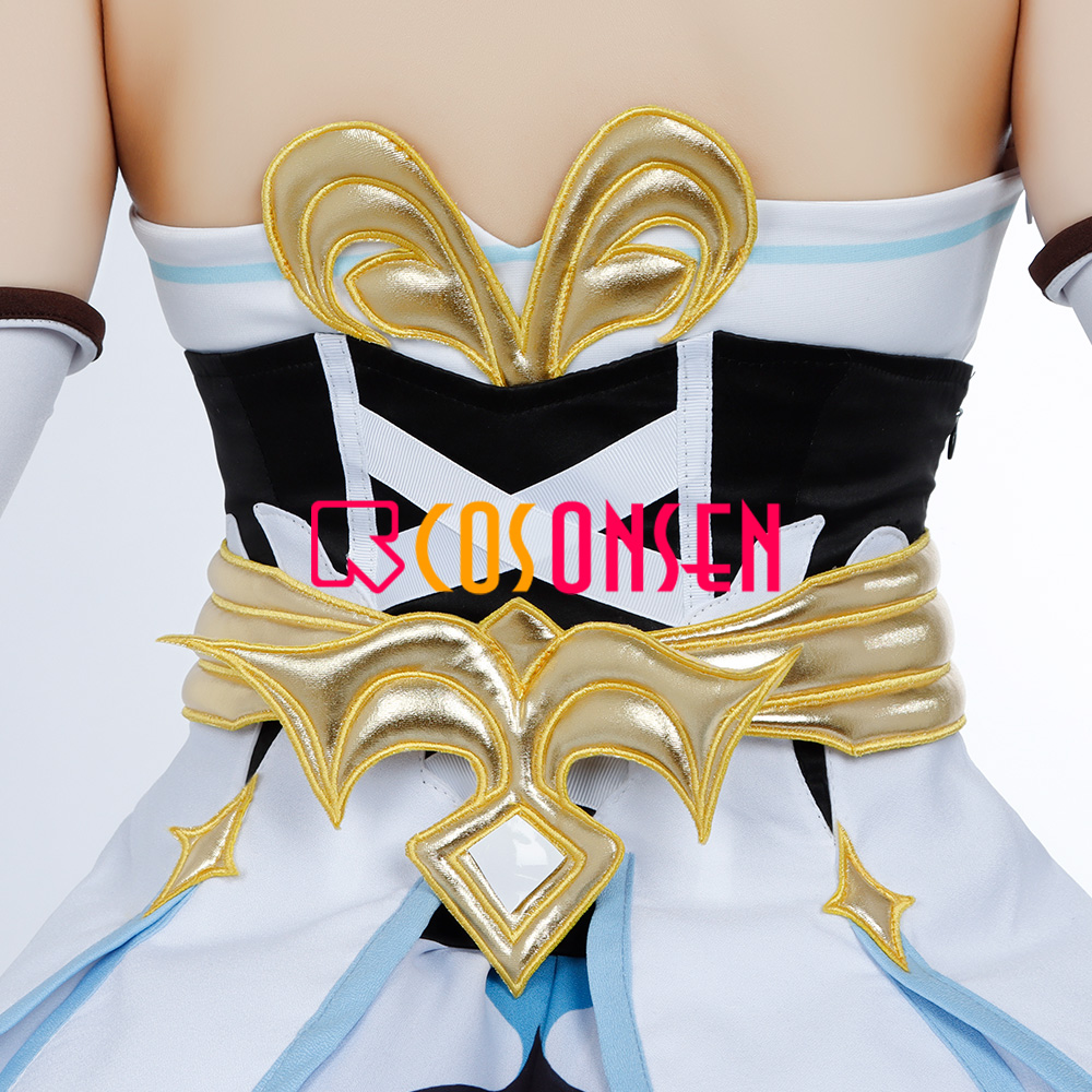 Cosonsen Genshin Impact Lumine Cosplay Costume Traveler Ying Outfit Custom Made