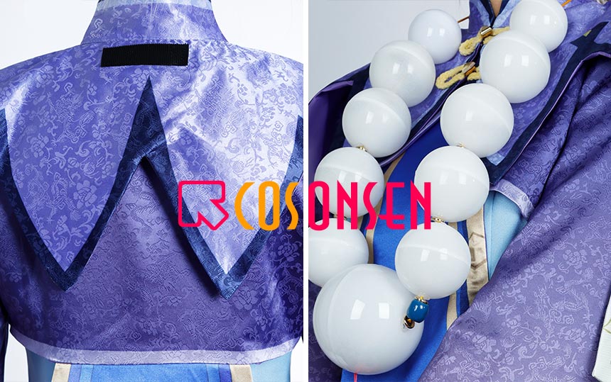 Cosonsen Genshin Impact Qiqi Cosplay Costume Zombie Outfit Custom Made