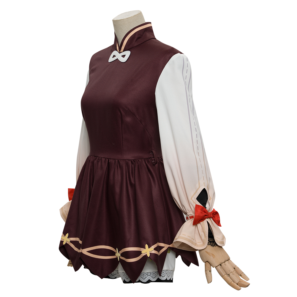 Cosonsen Genshin Impact Yaoyao Cosplay Costume Lovely Dress Halloween Outfit Full Set