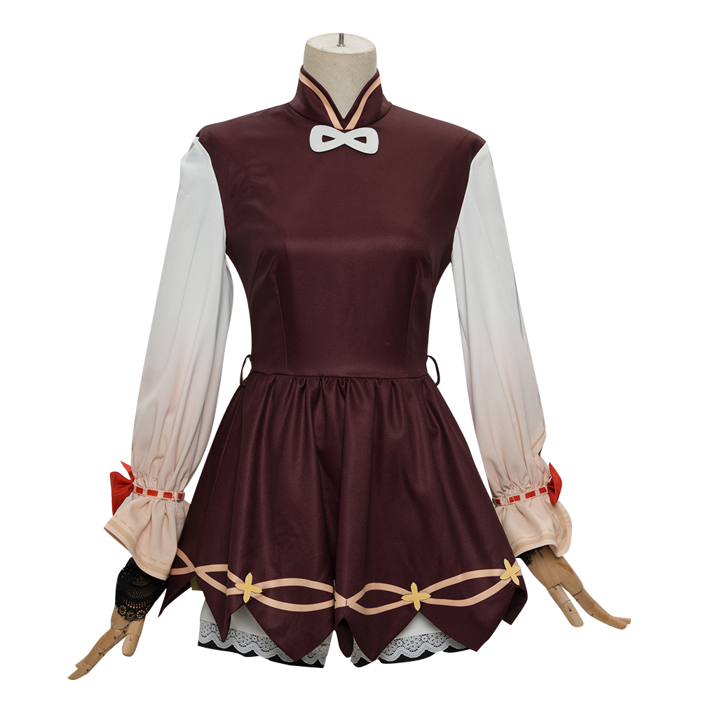 Cosonsen Genshin Impact Yaoyao Cosplay Costume Lovely Dress Halloween Outfit Full Set