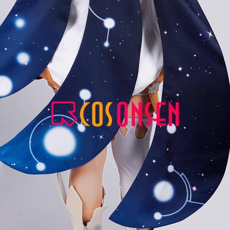 Cosonsen Genshin Impact Paimon Cosplay Costume Lolita Jumpsuits Outfit Custom Made