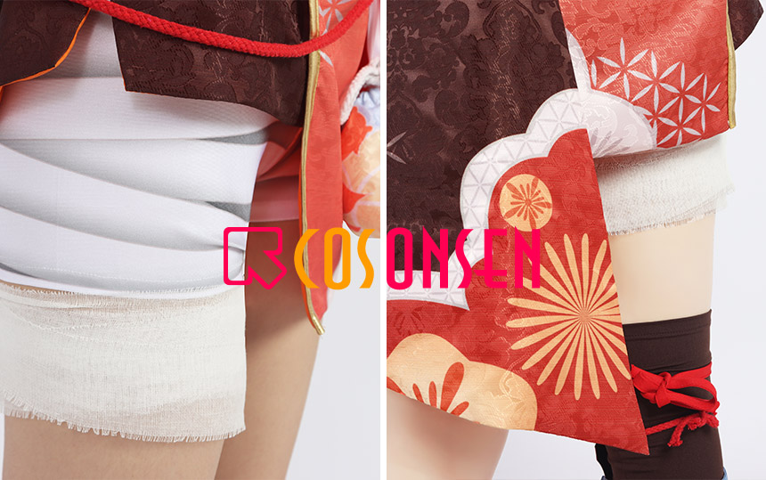 Genshin Impact Cosplay Yoimiya Costume Fabulous Fancy Outfit Adult Halloween Full Set Custom Made