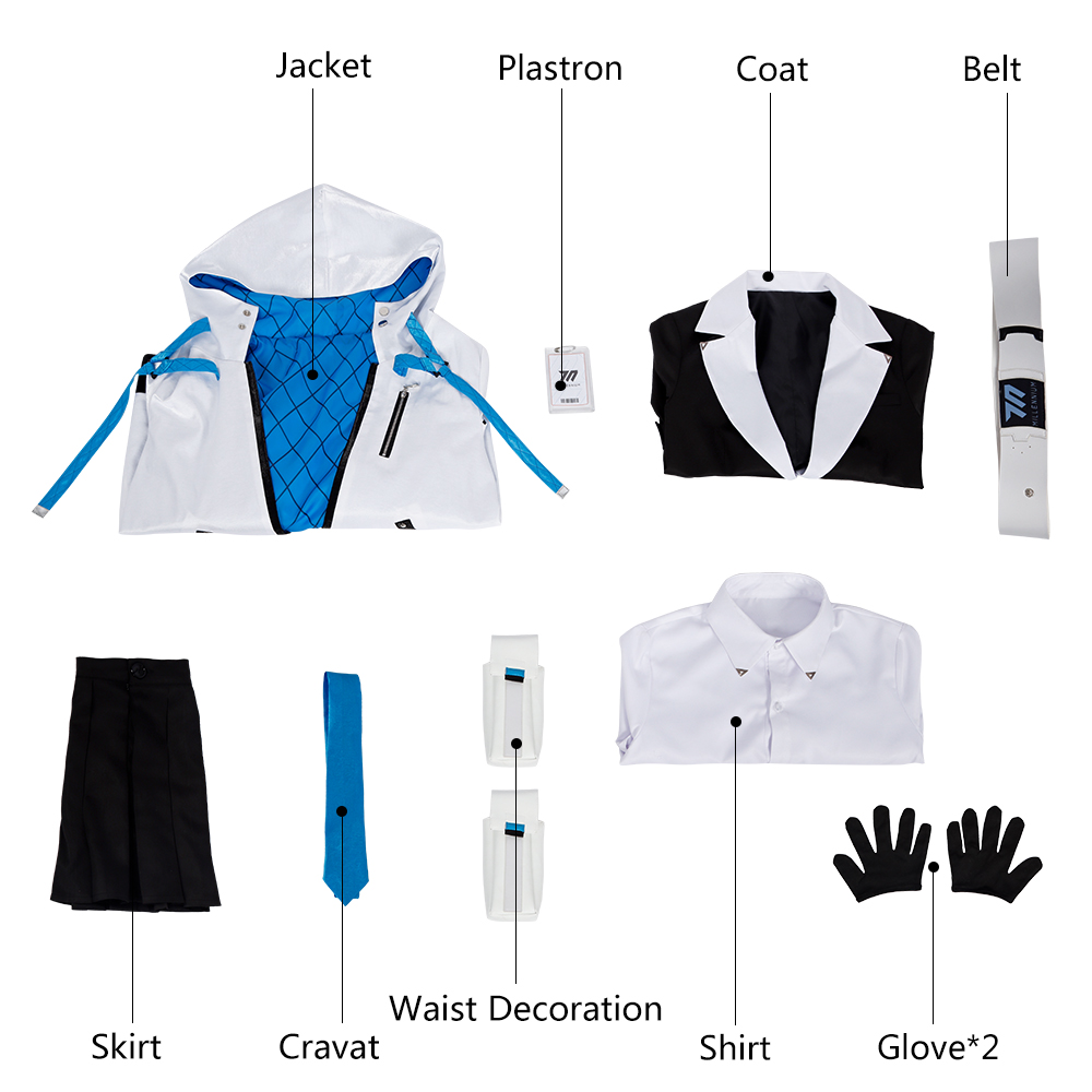 Blue Archive Cosplay Hayase Yuuka Costume Women Custom Size Outfit Uniform