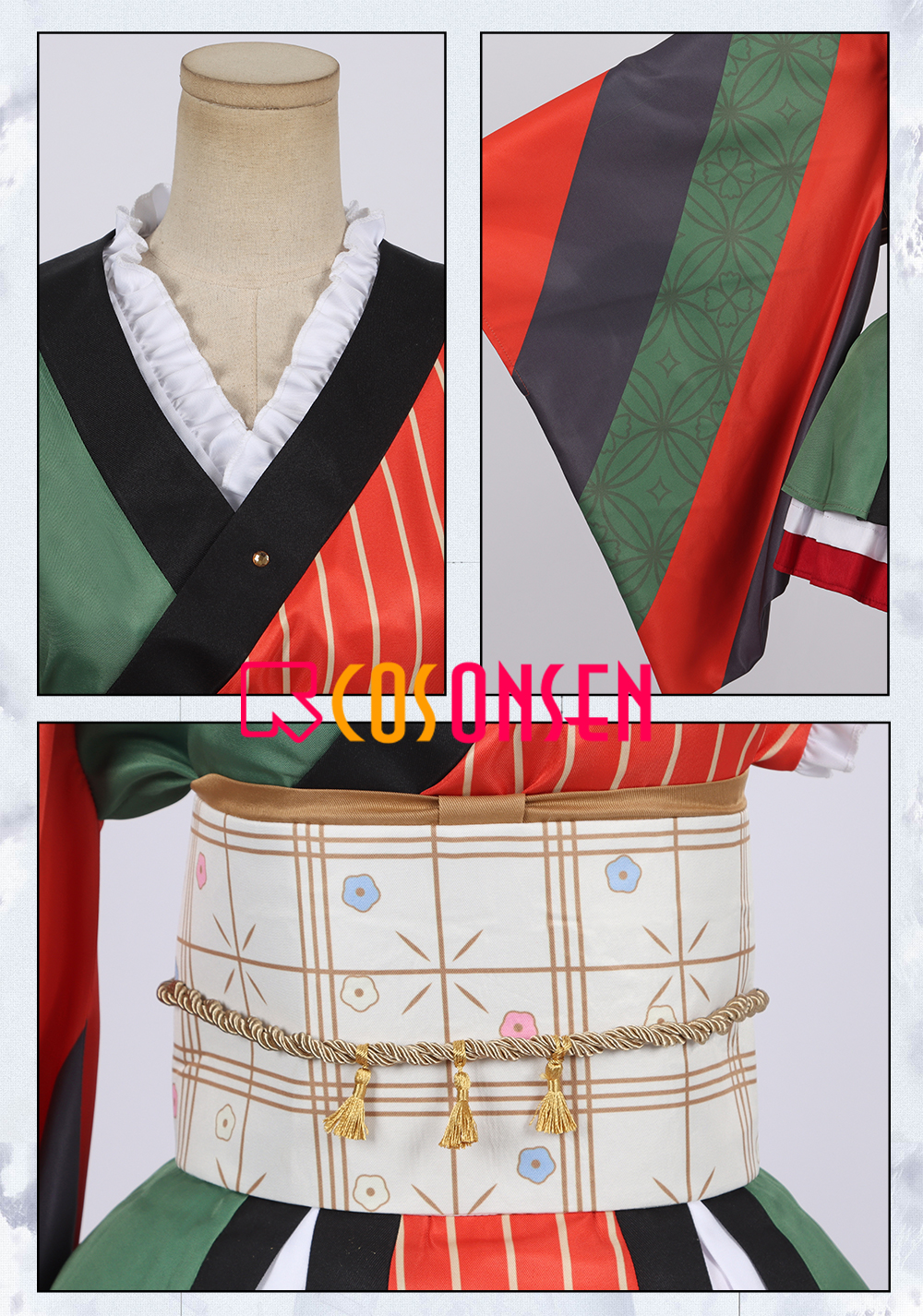 Fate Grand Order Izumo no Okuni Cosplay Costume Sprite 3 FGO Suit Outfit Custom Made Cosonsen