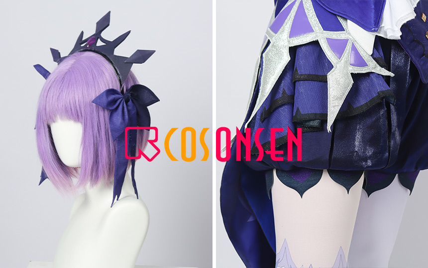 Genshin Impact Fischl Cosplay Costume Halloween Suit Outfit Custom Size Cosonsen