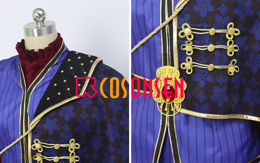 Twisted Wonderland Glorious Masquerade Rook Hunt Cosplay Costume Halloween Suit Outfit