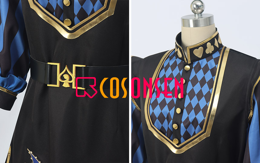 Twisted Wonderland Glorious Masquerade Deuce Spade Cosplay Costume Halloween Suit Outfit