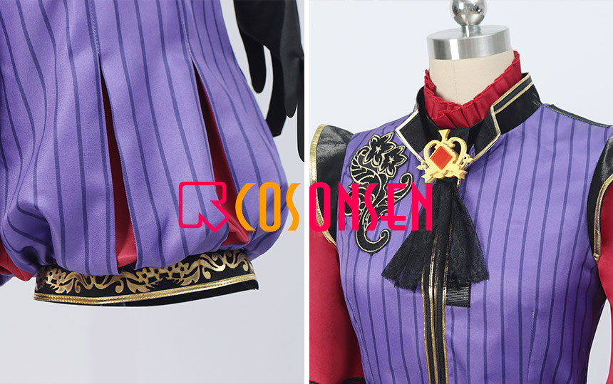 Twisted Wonderland Glorious Masquerade Pomefiore Epel Felmier Dress Cosplay Costume Halloween Suit Outfit