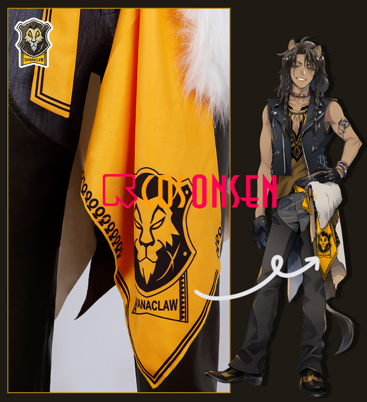 Twisted Wonderland The Lion King Leona Kingscholar Cosplay Costume Uniform Cloth Suit Outfit