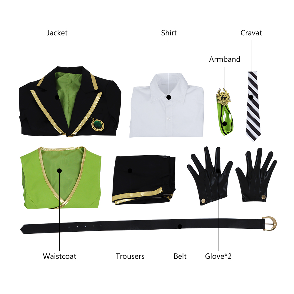 Twisted Wonderland DIASOMNIA Cosplay Costume Malleus Draconia School Uniform Cloth Suit Outfit