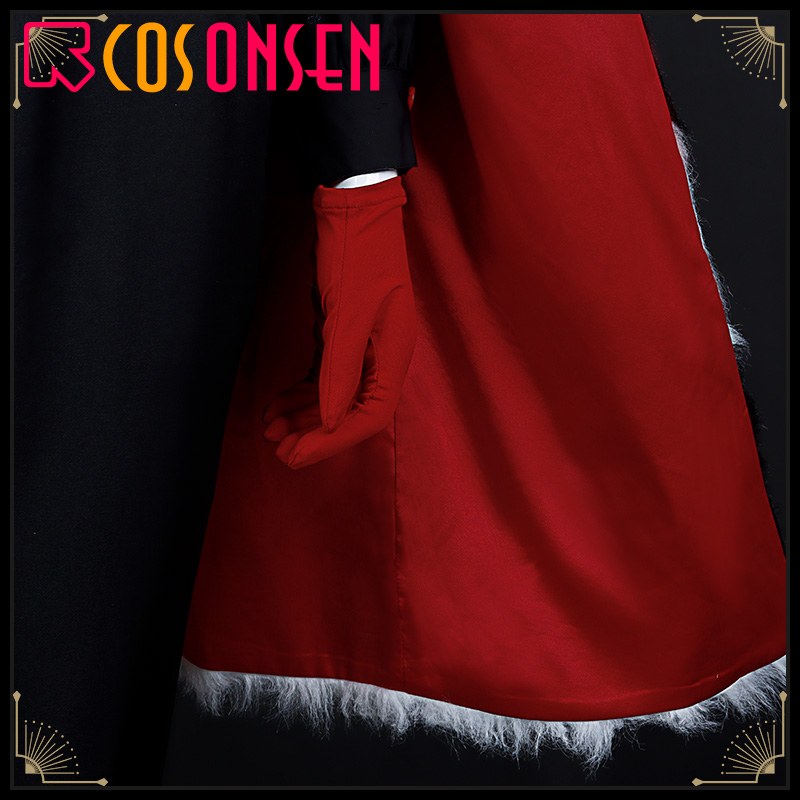 Twisted Wonderland Divus Crewel Savanaclaw Cosplay Costume Winter Fur-lined Overcoat Uniform Cloth Suit Outfit