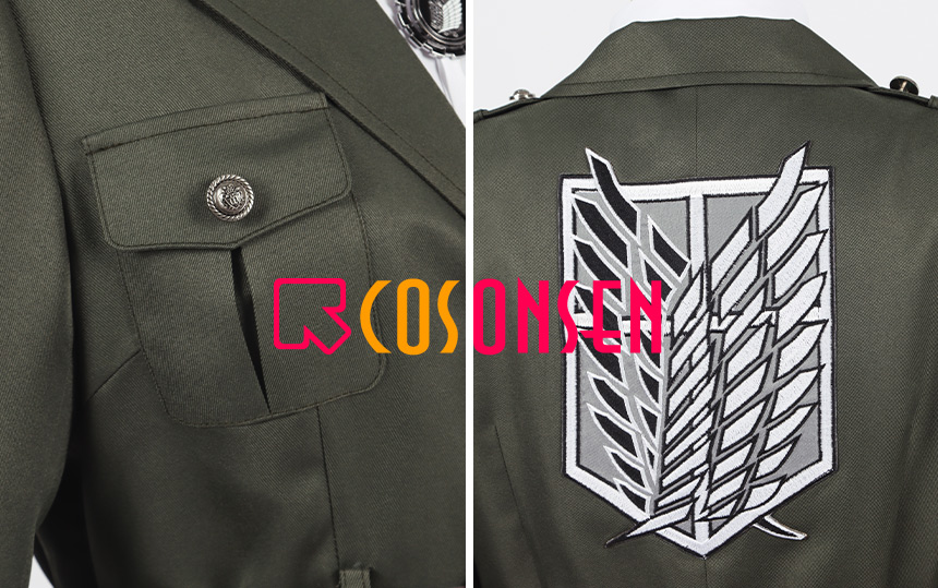 Attack on Titan Scout Regiment Marley Cosplay Costume Uniform Cloth