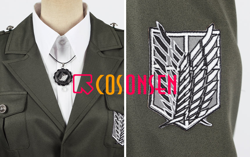 Attack on Titan Scout Regiment Marley Cosplay Costume Uniform Cloth