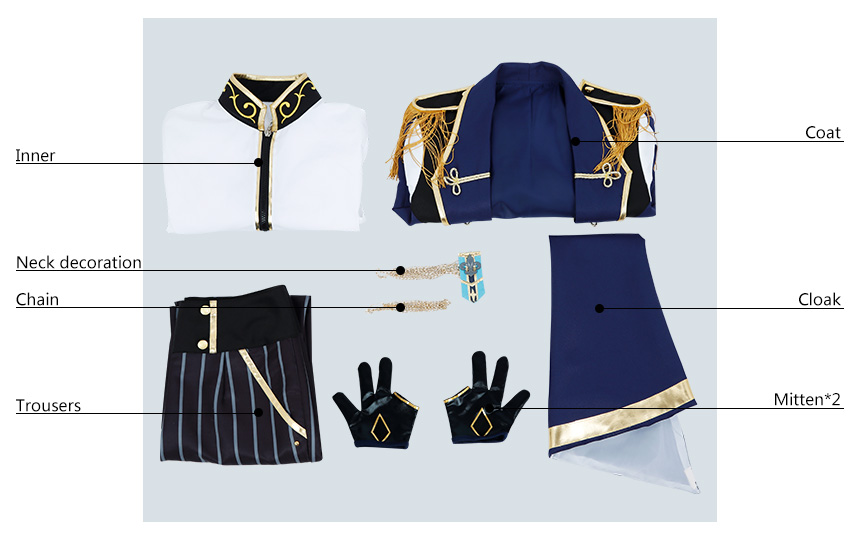 Ensemble Stars Music Knights Tsukinaga Leo Cosplay Costume Outfit Suits Uniform