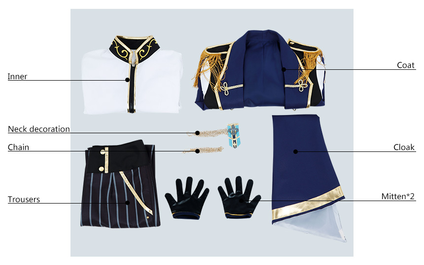 Ensemble Stars Music Knights Narukami Arashi Cosplay Costume Outfit Suits Uniform