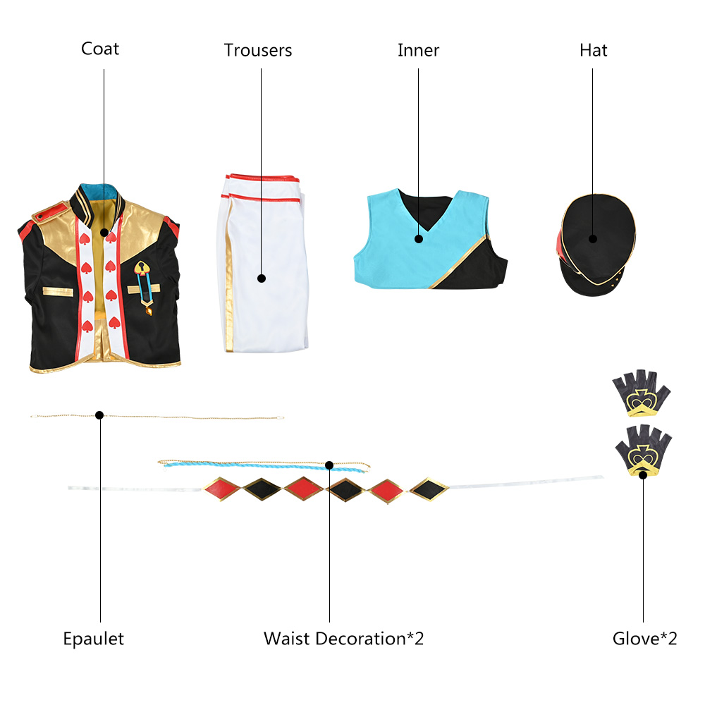 Ensemble Stars ALKALOID Amagi Hiiro Cosplay Costume Outfit Suits Uniform