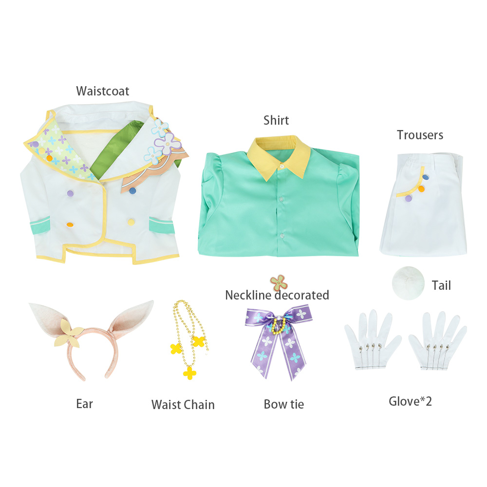 Ensemble Stars SHUFFLE×Easter to you Puffy Bunny Wataru Hibiki Cosplay Costume  go hinata Outfit Suits Uniform