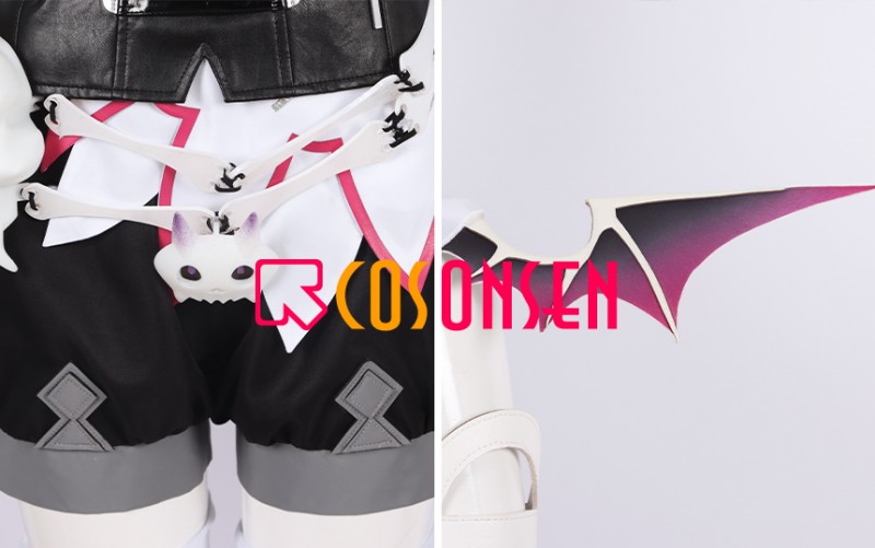 Shu Yamino Cosplay Costume for NIJISANJI Luxiem Outfits Halloween Suits without Skull Decoration