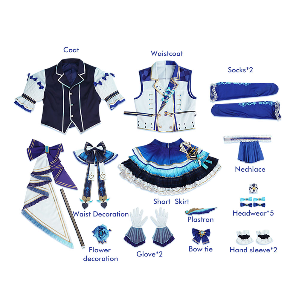 Virtual Youtuber Vtuber Aiba Uiha Cosplay Costume for NIJISANJI Outfits Halloween Suits