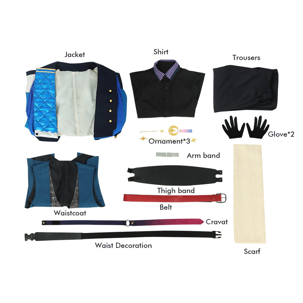 Virtual Youtuber Vtuber Shikinagi Akira Cosplay Costume for NIJISANJI VOLTACTION Outfits Halloween Suits