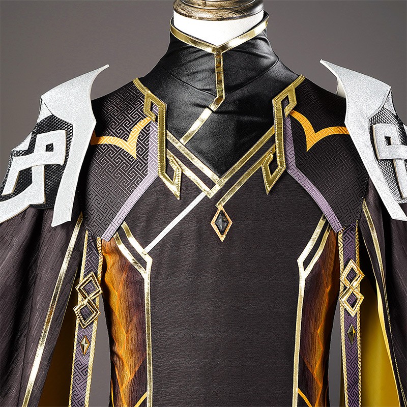 Genshin Impact Rex Lapis Zhongli Cosplay Costume Men Outfits