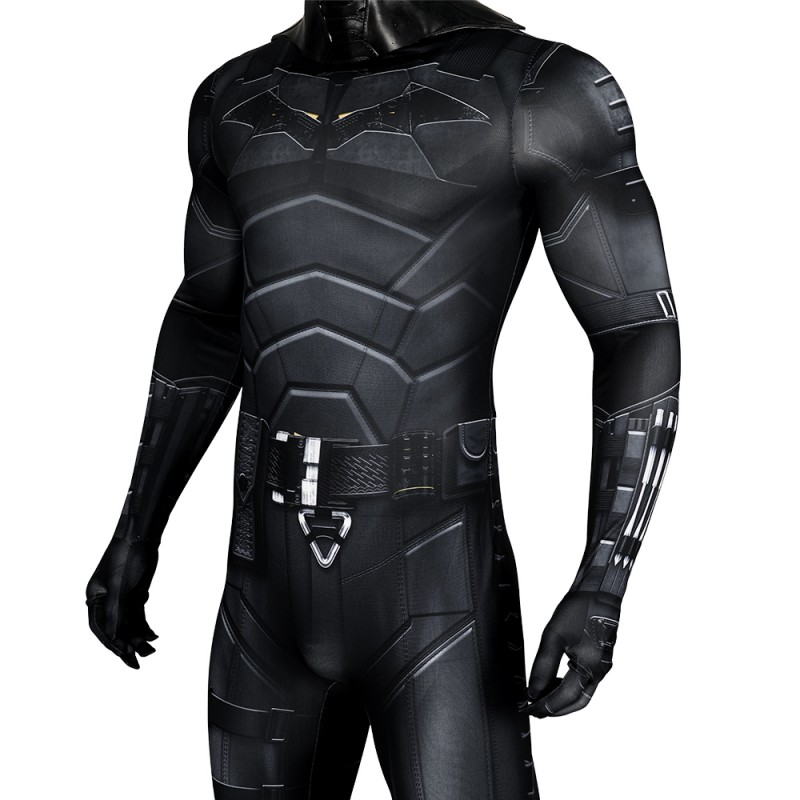 New Batman Cosplay Costume 2022 Black Jumpsuit Bodysuit Men