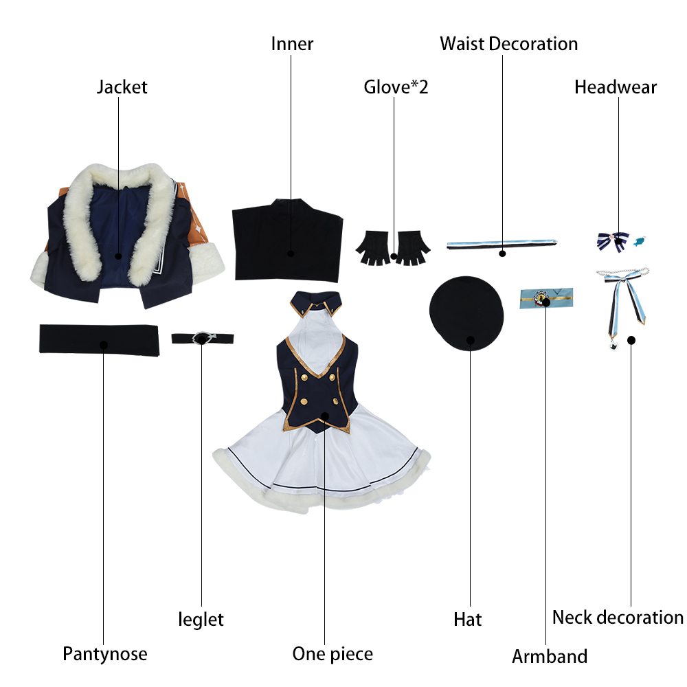 YouTuber Vtuber Petra Gurin Cosplay Costume for Nijisanji EN