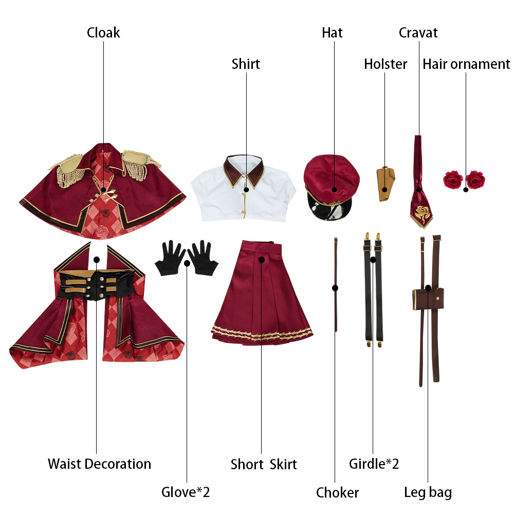 Nijisanji Vtuber Rosemi Lovelock Cosplay Costume Gallery Of Roses Custom Made Cosonsen