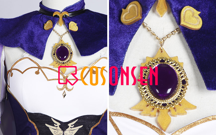 Genshin Impact Lisa Cosplay Costume Lisa Minci Witch Costume Full Set COSPLAYONSEN Custom Made