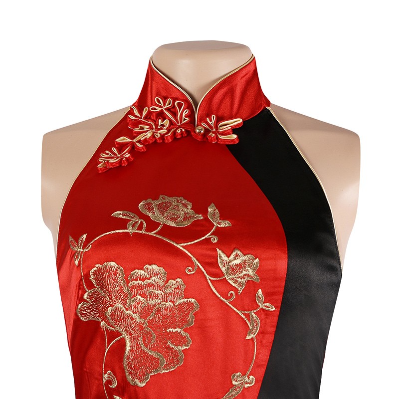 Resident Evil 4 Remake Ada Wong Cheongsam Cosplay Costume Halloween Women's Cosplay