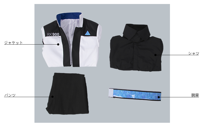 Detroit Become Human RK900 Connor The New Connor Cosplay Costume Men's Outfit