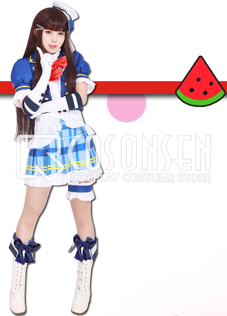 Love Live! Sunshine Aqours Initial Ver Takami Chika Sakurauchi Riko Matsuura Kanan cosplay costume full set