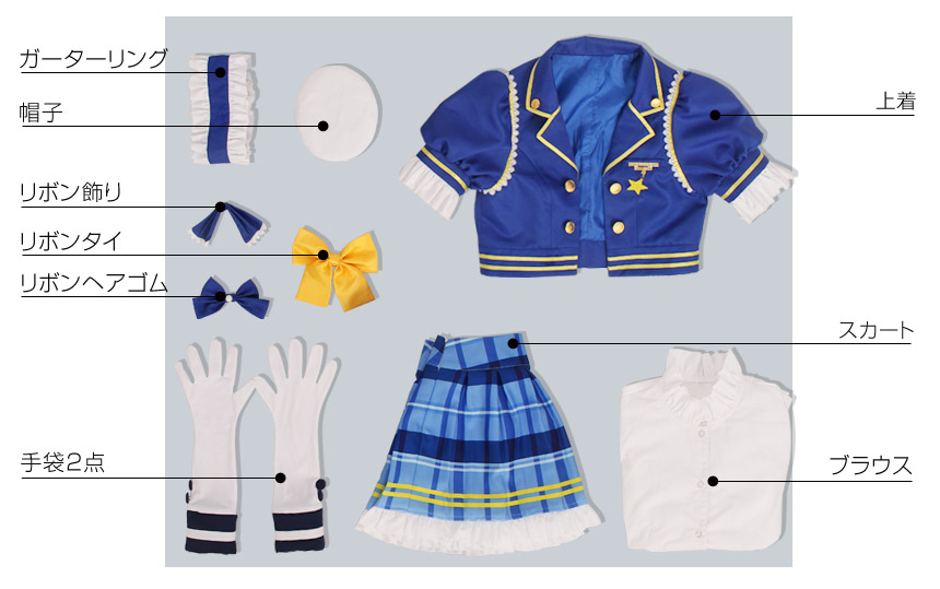 Love Live! Sunshine Aqours Initial Ver Ohara Mari Takami Chika Sakurauchi Riko Matsuura Kanan cosplay costume full set