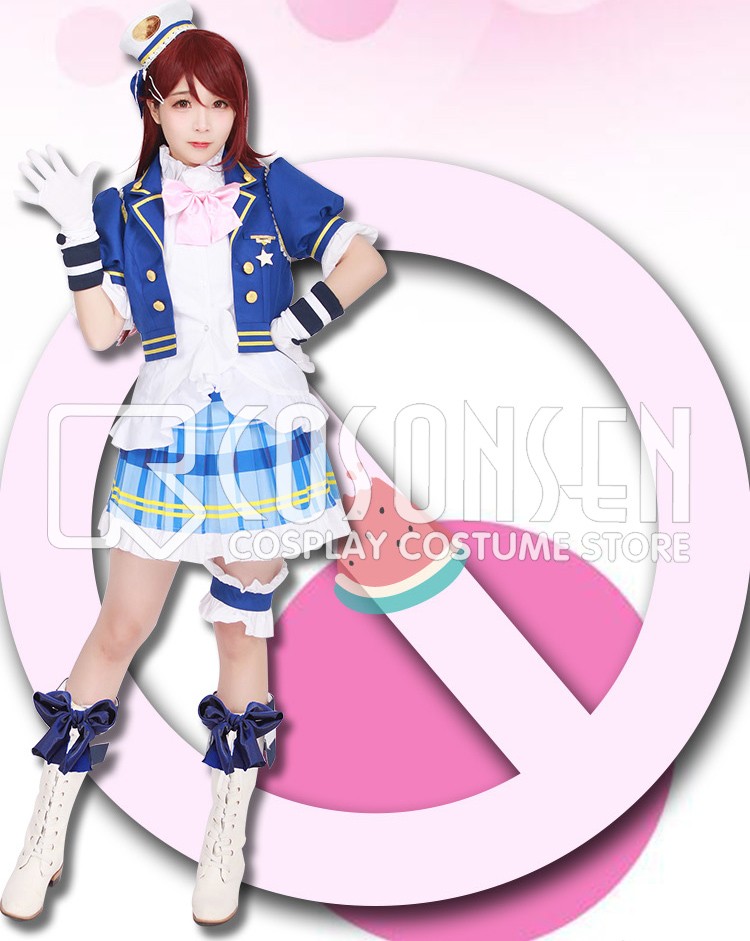 Love Live! Sunshine Aqours Initial Ver Kurosawa Ruby Takami Chika Sakurauchi Riko Matsuura Kanan cosplay costume full set