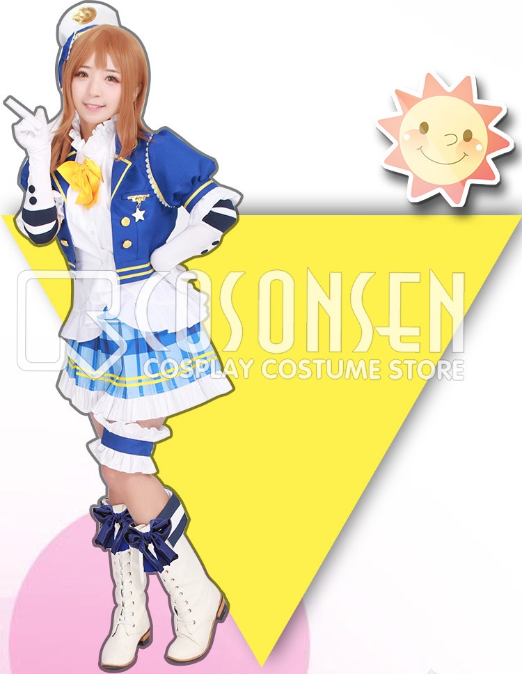 Love Live! Sunshine Aqours Initial Ver Takami Chika Sakurauchi Riko Matsuura Kanan cosplay costume full set