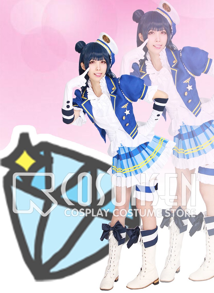 Love Live! Sunshine Aqours Initial Ver Watanabe You Takami Chika Sakurauchi Riko Matsuura Kanan cosplay costume full set