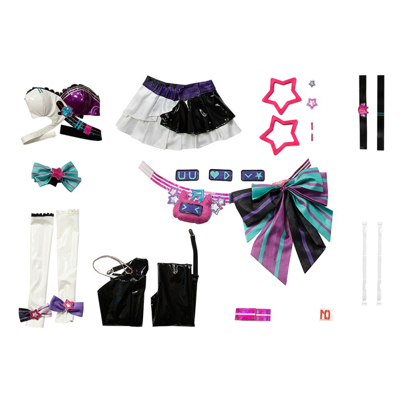 Game Muse Dash & Hatsune Miku Hatsune Miku Halloween Cosplay Costume Full Set