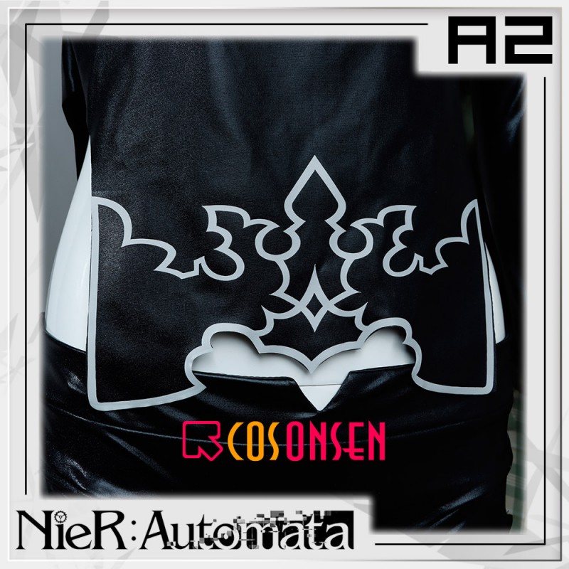 Game NieR Automata A2 YoRHa No. 2 Type A A2 Cosplay Costume Black Leather Sexy Suit Cosonsen Custom Made