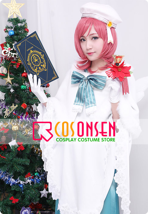 Love Live! Maki Nishikino Christmas Choir Unidolized Cosplay Costume