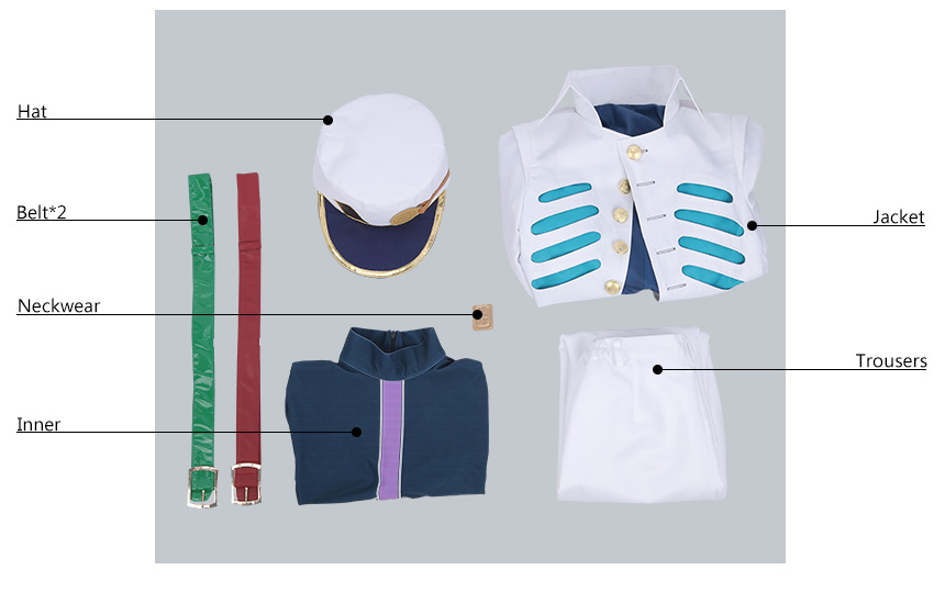 JoJo's Bizarre Adventure Golden Wind Kujo Jotaro Cosplay Costume All Size Cosonsen Custom Made