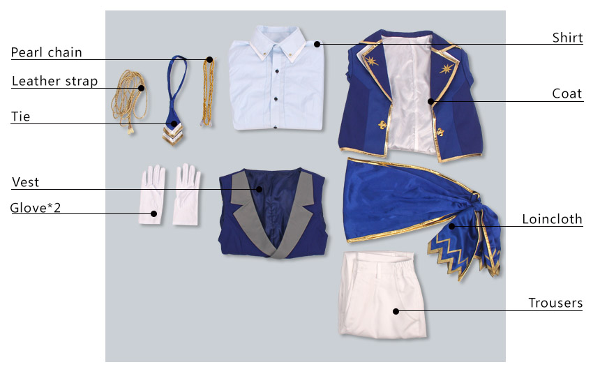 Ensemble Stars Brilliance☆Knights' Starlight Festival Leo Tsukinaga Cosplay Costume Cosonsen Custom Made