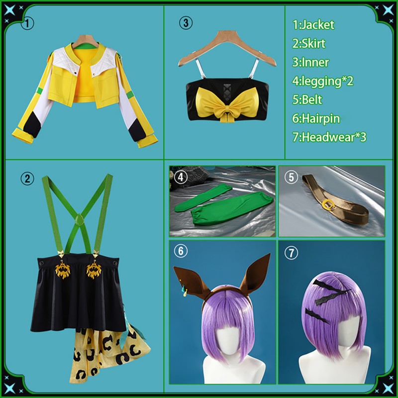 Uma Musume Pretty Derby Beginning of a New Era Jungle Pocket Cosplay Costume Cosonsen Custom Made