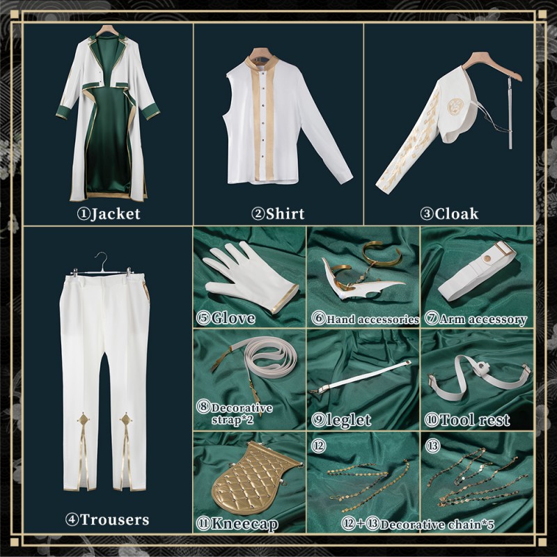 Touken Ranbu New Sword Reveal: Tomita Gou Uchigatana Cosplay Costume with Huge Jacket Cape Cosonsen Custom Made