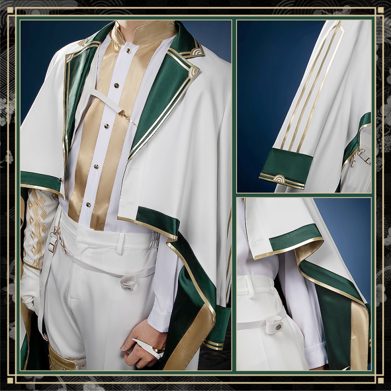 Touken Ranbu New Sword Reveal: Tomita Gou Uchigatana Cosplay Costume with Huge Jacket Cape Cosonsen Custom Made