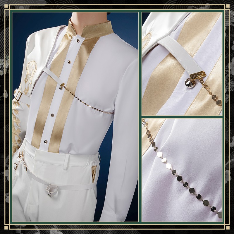 Touken Ranbu New Sword Reveal: Tomita Gou Uchigatana Cosplay Costume with Huge Jacket Cape Cosonsen Custom Made