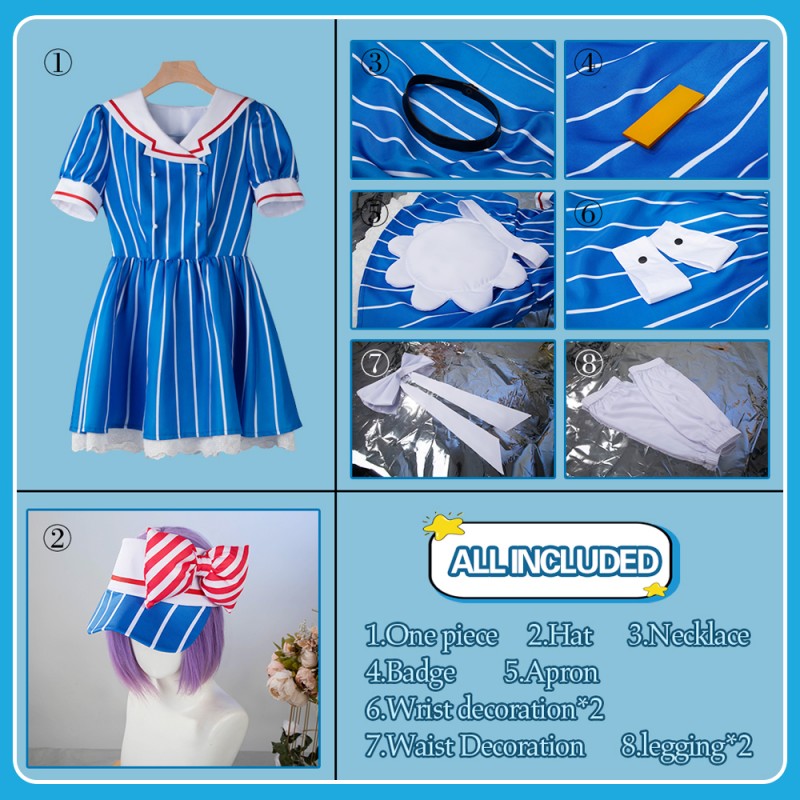 Mesmerizer Miku Cosplay Costume JK Uniform Maid Dress Cosonsen Custom Made