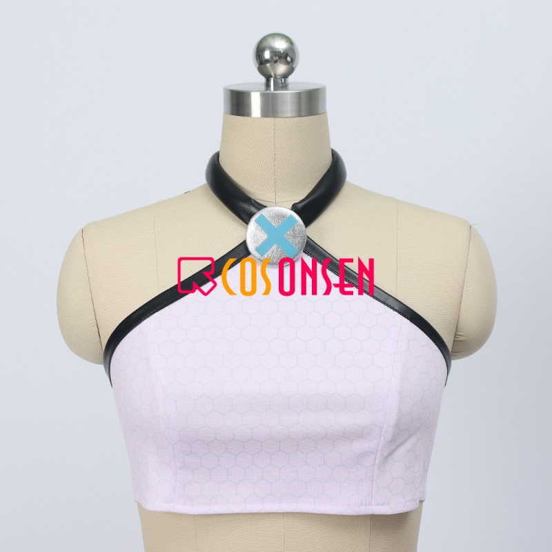 Pokemon Scarlet and Violet Iono Cosplay Costume Halter Crop Top Yellow Jacket