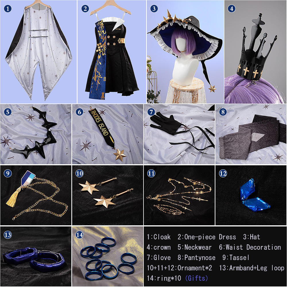 Arknights Ambience Synesthesia 2024: RES:Souvenance The Dreamer Amiya Cosplay Costume Outfit Suits Halloween Custom Size Cosonsen